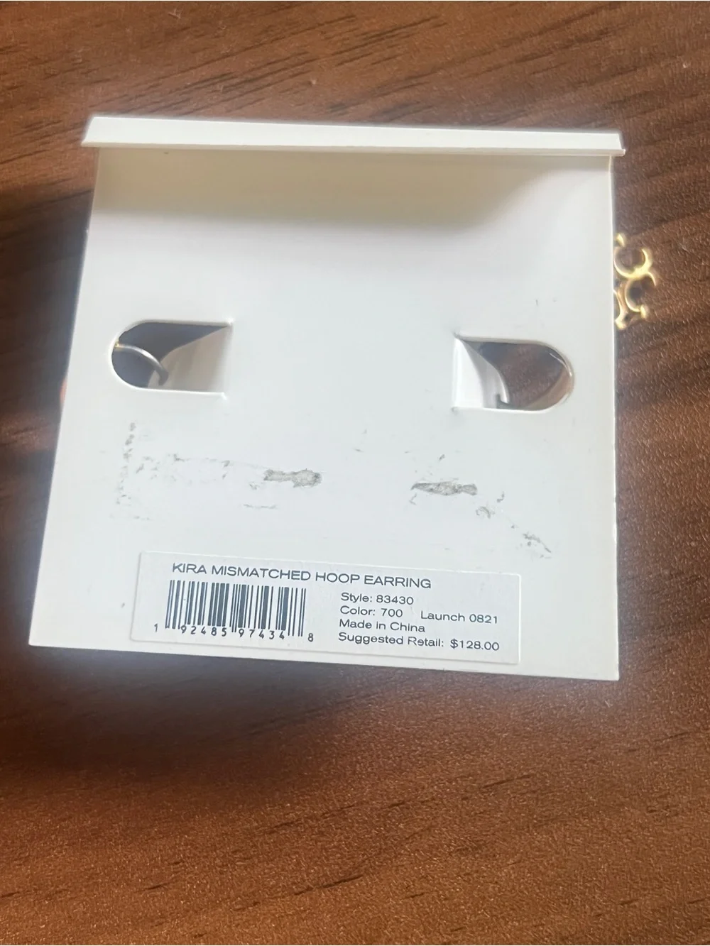 Tory Burch Kira Mismatched Hoop Earring